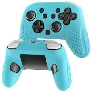Soft Switch 2 Pro Controller Case, Anti-Slip Silicone Cover Skin Compatible with Nintendo Switch 2 Pro Controller 2025, Ergonomic Comfort Grip Design Shell Protector - Blue Soft Switch 2 Pro Controller Case, Anti-Slip Silicone Cover Skin Compatible with Nintendo Switch 2 Pro Controller 2025, Ergonomic Comfort Grip Design Shell Protector - Blue