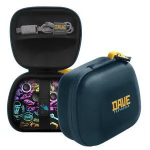 Carrying Case for Nintendo Switch 2 Pro Controller/Xbox Controller, Protective Travel Case with Hard Shell Ballistic Nylon and EVA Material, Dave the Diver Official Licensed - Blue Carrying Case for Nintendo Switch 2 Pro Controller/Xbox Controller, Protective Travel Case with Hard Shell Ballistic Nylon and EVA Material, Dave the Diver Official Licensed - Blue