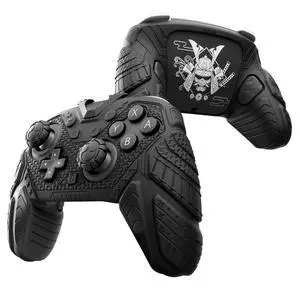 for Nintendo Switch 2 Pro Controller Skin Cover Samurai Armor Edition Silicone Case for Switch 2 Pro Controller with Back Button Caps & Thumb Grip & Sticker, Shockproof - Black for Nintendo Switch 2 Pro Controller Skin Cover Samurai Armor Edition Silicone Case for Switch 2 Pro Controller with Back Button Caps & Thumb Grip & Sticker, Shockproof - Black