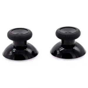 2-Pack OEM Thumbsticks Concave Analog Replacement for Xbox one Controller Rubber Joystick Thumb Grips (Black) 2-Pack OEM Thumbsticks Concave Analog Replacement for Xbox one Controller Rubber Joystick Thumb Grips (Black)