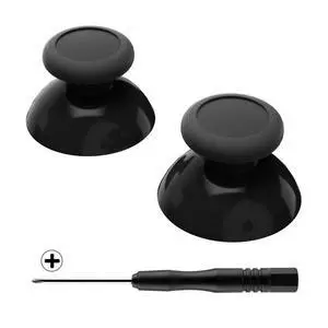 Black Replacement 3D Joystick Thumbsticks, Analog Thumb Sticks with Cross Screwdriver for Nintendo Switch Pro Controller Black Replacement 3D Joystick Thumbsticks, Analog Thumb Sticks with Cross Screwdriver for Nintendo Switch Pro Controller