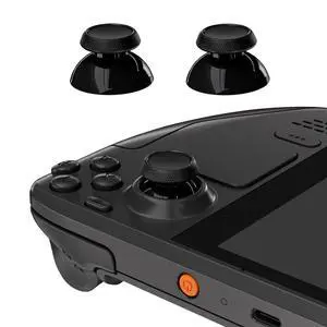 Replacement Thumbsticks for Steam Deck LCD, Custom Analog Stick Joysticks Repair Kit for Steam Deck OLED Handheld Console with Original Touch Sensing, Anti-Slip Texture Grip - Black Replacement Thumbsticks for Steam Deck LCD, Custom Analog Stick Joysticks Repair Kit for Steam Deck OLED Handheld Console with Original Touch Sensing, Anti-Slip Texture Grip - Black