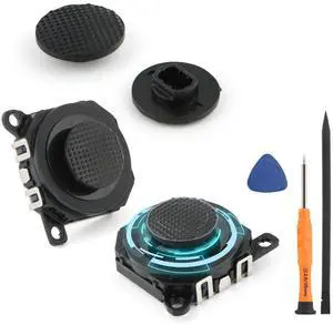 2Pack Joysticks Replacement for Sony PSP 1000 1001 3D Analog Sensor Module for PSP 1000 1001 Joystick Thumbstick Cap Replacement Accessories Parts with Repair Tools 2Pack Joysticks Replacement for Sony PSP 1000 1001 3D Analog Sensor Module for PSP 1000 1001 Joystick Thumbstick Cap Replacement Accessories Parts with Repair Tools