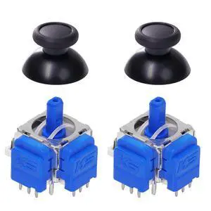 K-Silver TMR Joystick Replacement JS13 Pro Thumbsticks K-Silver TMR Joystick Replacement JS13 Pro Thumbsticks