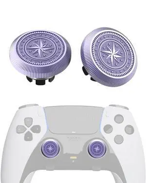 Metal Thumbsticks for PS5 Edge Controller Stick Module, 2Pcs Custom Thumb Sticks Grips Joystick Replacement Kit for PS5 Dual Sense Edge Accessories, Thumbstick Accessories Parts, Star Metal Thumbsticks for PS5 Edge Controller Stick Module, 2Pcs Custom Thumb Sticks Grips Joystick Replacement Kit for PS5 Dual Sense Edge Accessories, Thumbstick Accessories Parts, Star