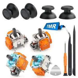 4Pack TMR Joysticks for PS5 Electromagnetic Joystick Replacement for PlayStation 5 PS5 Anti-Drift Sticks with Thumbstick Accessories with Repair Tools(Orange) 4Pack TMR Joysticks for PS5 Electromagnetic Joystick Replacement for PlayStation 5 PS5 Anti-Drift Sticks with Thumbstick Accessories with Repair Tools(Orange)