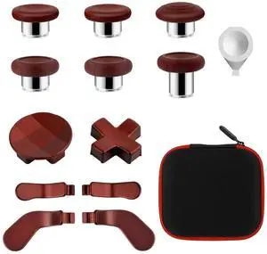 Accessories for Xbox One Elite Series 2 Controller(Model 1797), Metal Thumbsticks Paddles Joysticks Replacement Parts Kits Compatible with Xbox Elite Wireless Controller Series 2 Core(Dark Red) Accessories for Xbox One Elite Series 2 Controller(Model 1797), Metal Thumbsticks Paddles Joysticks Replacement Parts Kits Compatible with Xbox Elite Wireless Controller Series 2 Core(Dark Red)