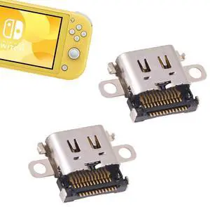 2 Pack Replacement Type-C Charging Port for Nintendo Switch Lite, USB-C Charger Socket Connector Repair Kit Compatible with Switch Lite Only, Not for Switch/OLED(NSL-2) 2 Pack Replacement Type-C Charging Port for Nintendo Switch Lite, USB-C Charger Socket Connector Repair Kit Compatible with Switch Lite Only, Not for Switch/OLED(NSL-2)