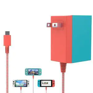 Switch Charger Compatible with Nintendo, AC Adapter Power Supply Switch Lite/OLED/Pro Controller/Steam Deck, Support TV Dock Mode 39W USB C Fast Charger with 5Ft Charging Cable Switch Charger Compatible with Nintendo, AC Adapter Power Supply Switch Lite/OLED/Pro Controller/Steam Deck, Support TV Dock Mode 39W USB C Fast Charger with 5Ft Charging Cable
