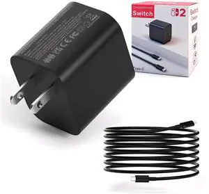 Switch 2 Charger, 60W AC Power Adapter for Nintendo 2/1 Switch 2 Charger, 60W AC Power Adapter for Nintendo 2/1