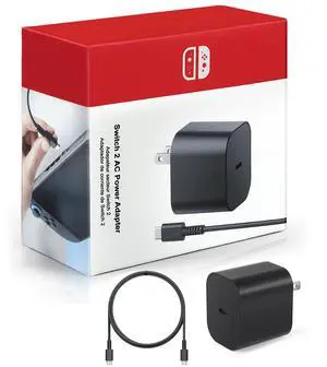 Switch 2 Charger 60W - 20V 3A OEM Style Replacement Fast Charging Power Adapter Accessories with 5FT USB C Cable for Switch OLED, Lite, Steam Deck Switch 2 Charger 60W - 20V 3A OEM Style Replacement Fast Charging Power Adapter Accessories with 5FT USB C Cable for Switch OLED, Lite, Steam Deck