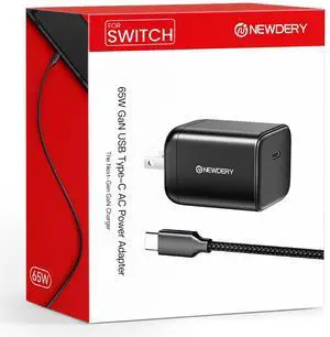 Switch 2 Charger 65W AC Power Adapter for Nintendo 2, Foldable Plug, 5FT USB Cable, 4K TV Dock Supported, PD 3.0 Fast Charging (20V/3A), Replacement for OEM Switch 2, for Steam Deck Charger Switch 2 Charger 65W AC Power Adapter for Nintendo 2, Foldable Plug, 5FT USB Cable, 4K TV Dock Supported, PD 3.0 Fast Charging (20V/3A), Replacement for OEM Switch 2, for Steam Deck Charger
