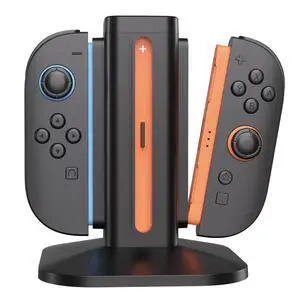 Switch 2 Joy Con Charging Station, LED Indicator, 4 Joycon Controller Charger Dock, USB Powered for Nintendo Switch 2 Joy-Con L/R Controller (Black) Switch 2 Joy Con Charging Station, LED Indicator, 4 Joycon Controller Charger Dock, USB Powered for Nintendo Switch 2 Joy-Con L/R Controller (Black)
