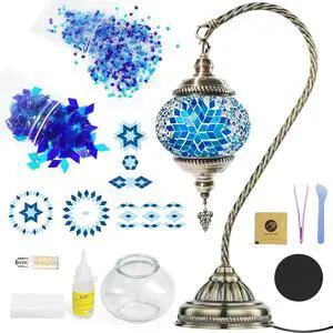 DIY Turkish Mosaic Lamp Kit, Bedside Turkish Lamp for Adults & Teens DIY Turkish Mosaic Lamp Kit, Bedside Turkish Lamp for Adults & Teens