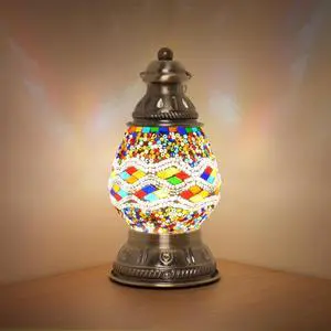 Turkish Mosaic Table Lamp, Handmade Stained Glass Desk Lamp, USB Rechargeable Touch Night Light, 3 Brightness Levels, 1800mAh Cordless Lamp for Bedroom Decor Turkish Mosaic Table Lamp, Handmade Stained Glass Desk Lamp, USB Rechargeable Touch Night Light, 3 Brightness Levels, 1800mAh Cordless Lamp for Bedroom Decor