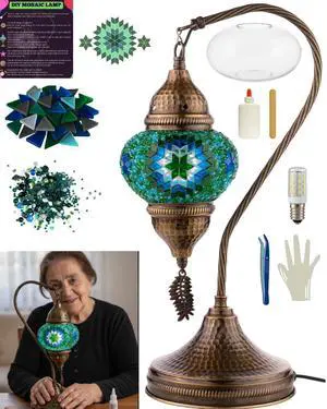DIY Turkish Moroccan Mosaic Lamp Making Kit Beginner Friendly Mosaic Art & Craft Project Kit for Adults & Teens No Grout/Plaster Needed Fun, Easy, No Experience Required DIY Turkish Moroccan Mosaic Lamp Making Kit Beginner Friendly Mosaic Art & Craft Project Kit for Adults & Teens No Grout/Plaster Needed Fun, Easy, No Experience Required