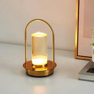 Cordless Table Lamp, 3-Color & Stepless Dimming with Touch Control, Portable Rechargeable for Outdoor Indoor Use, Water-Resistant Desk Light for Bedroom Living Room Patio (Gold) Cordless Table Lamp, 3-Color & Stepless Dimming with Touch Control, Portable Rechargeable for Outdoor Indoor Use, Water-Resistant Desk Light for Bedroom Living Room Patio (Gold)
