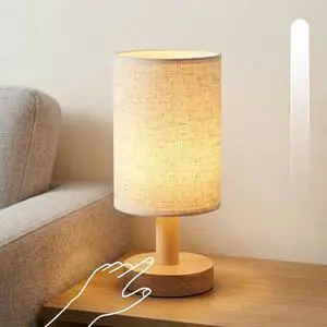Small Cordless Rechargeable Table Lamp, Touch Control Dimmable 2700K Warm Light, Natural Wood Base Linen Shade for Bedroom Dorm Nightstand Small Cordless Rechargeable Table Lamp, Touch Control Dimmable 2700K Warm Light, Natural Wood Base Linen Shade for Bedroom Dorm Nightstand