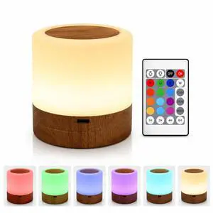 Mini Night Light with Remote Control, RGB Color Changing Lamp, Touch Sensor Bedside Lamp, Dimmable LED Table Lamp with Timer, Rechargeable Portable Nightstand Light for Bedroom, Baby Room Mini Night Light with Remote Control, RGB Color Changing Lamp, Touch Sensor Bedside Lamp, Dimmable LED Table Lamp with Timer, Rechargeable Portable Nightstand Light for Bedroom, Baby Room