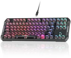 Blade87 TKL Mechanical Keyboard with Silent Switches, Quiet Typing 87 Keys, Hot Swappable, Gasket Structure, 8000Hz, N-Key Rollover, RGB Backlit, USB Wired Gaming Keyboards for Win/Mac Blade87 TKL Mechanical Keyboard with Silent Switches, Quiet Typing 87 Keys, Hot Swappable, Gasket Structure, 8000Hz, N-Key Rollover, RGB Backlit, USB Wired Gaming Keyboards for Win/Mac