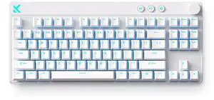 Mix 87 TKL Wired Gaming Keyboard Magnetic Switch Hall Effect Keyboards Rapid Trigger SOCD 8K Polling Rate Volume Knob Adjustable Actuation Point RGB Lighting HotSwap White Apollo Switch Mix 87 TKL Wired Gaming Keyboard Magnetic Switch Hall Effect Keyboards Rapid Trigger SOCD 8K Polling Rate Volume Knob Adjustable Actuation Point RGB Lighting HotSwap White Apollo Switch