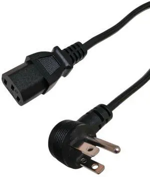 14AWG 3 Prong Angle Power Cable 90 Degree Plug, PC Monitor TV,3 Pin Connector, Universal Power Cord, Computer Angle Power Cord, Compatible with Printers & TVs ...6ft 14AWG 3 Prong Angle Power Cable 90 Degree Plug, PC Monitor TV,3 Pin Connector, Universal Power Cord, Computer Angle Power Cord, Compatible with Printers & TVs ...6ft
