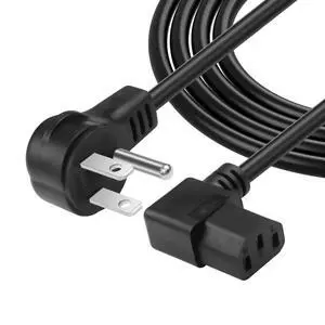 3.9FT 18AWG NEMA 5-15P to Left Angle IEC 320 C13 Computer Power Cord,10A/250V, 3 Prong AC Power Cord Cable for TV, Computer, Printer, Radio, Monitor, Laptop and More 3.9FT 18AWG NEMA 5-15P to Left Angle IEC 320 C13 Computer Power Cord,10A/250V, 3 Prong AC Power Cord Cable for TV, Computer, Printer, Radio, Monitor, Laptop and More