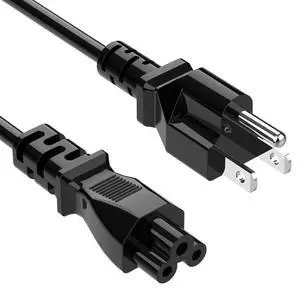 6ft 3 Prong Laptop Power Cord Mickey Mouse Cable NEMA 5-15P to IEC C5 6ft 3 Prong Laptop Power Cord Mickey Mouse Cable NEMA 5-15P to IEC C5