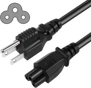 3 Prong AC Laptop Power Cord 15 Feet, NEMA 5-15P to C5 (Mickey Mouse) 10A 125V 18AWG, IEC-60320 IEC320 C5 to NEMA 5-15P, Laptop Power Brick Cord- ETL Listed 3 Prong AC Laptop Power Cord 15 Feet, NEMA 5-15P to C5 (Mickey Mouse) 10A 125V 18AWG, IEC-60320 IEC320 C5 to NEMA 5-15P, Laptop Power Brick Cord- ETL Listed