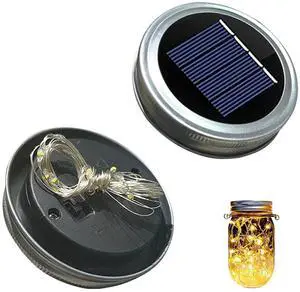 Solar Mason Jar Light Lids 2 Pack Solar Mason Jar Light Lids 2 Pack