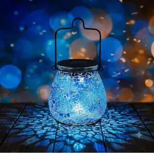Mosaic Glass Solar Lantern Outdoor Waterproof Solar Light Garden Decor Mosaic Glass Solar Lantern Outdoor Waterproof Solar Light Garden Decor