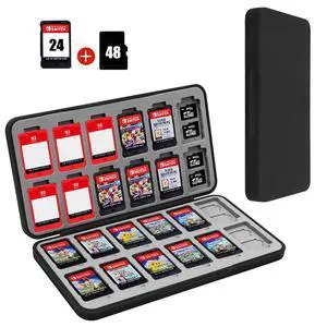 Nintendo Switch Game Case Holder for Switch 2 Cartridge, Black Nintendo Switch Game Case Holder for Switch 2 Cartridge, Black