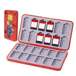 Switch Game Card Case for Nintendo Switch 2/ Lite / OLED, Game Holder Cartridge Case for Game Cards and 48 SD Cards, Kawaii Portable Compact Storage Box (Red M, 24 Slots) Switch Game Card Case for Nintendo Switch 2/ Lite / OLED, Game Holder Cartridge Case for Game Cards and 48 SD Cards, Kawaii Portable Compact Storage Box (Red M, 24 Slots)