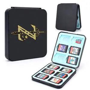 Zelda Sword Game Case for Switch Lite/Switch/Switch OLED, 12 Slots Game Cards Holder and 12 Micro SD Card Slots, Cartoon Portable Game Card Storage Cartridge Box -- Black Zelda Sword Game Case for Switch Lite/Switch/Switch OLED, 12 Slots Game Cards Holder and 12 Micro SD Card Slots, Cartoon Portable Game Card Storage Cartridge Box -- Black
