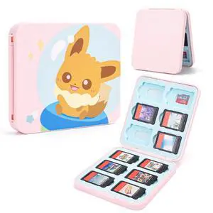 Cute Fox Game Case For Switch Lite / Switch / Switch OLED, 12 Slots Game Cards Holder and 12 Micro SD Card Slots, Portable Game Card Storage Cartridge Box Cute Fox Game Case For Switch Lite / Switch / Switch OLED, 12 Slots Game Cards Holder and 12 Micro SD Card Slots, Portable Game Card Storage Cartridge Box