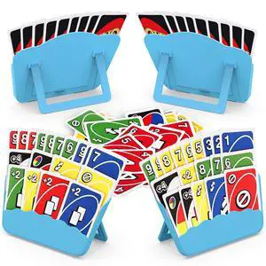 Card Holders for Playing Cards - 4 Pack Playing Card Holder w/Foldable Stand for Stocking Stuffers, Travel Games, Seniors, Little Hand or Arthritis Hand, UNO, Poker, for Holidays Game Night Card Holders for Playing Cards - 4 Pack Playing Card Holder w/Foldable Stand for Stocking Stuffers, Travel Games, Seniors, Little Hand or Arthritis Hand, UNO, Poker, for Holidays Game Night
