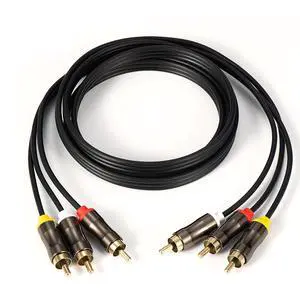 3RCA to 3RCA Cable 10ft, Gold Plated 3RCA AV Cable, High Performance Audio Video Cable for Home Theater, DVD Player, HDTV, Subwoofer - 3m/10ft, Shielded, Lossless Transmission, TPE Jacket 3RCA to 3RCA Cable 10ft, Gold Plated 3RCA AV Cable, High Performance Audio Video Cable for Home Theater, DVD Player, HDTV, Subwoofer - 3m/10ft, Shielded, Lossless Transmission, TPE Jacket