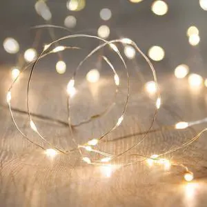 Battery Operated Fairy String Lights, 16.5Ft 50 LEDs, Warm White Battery Operated Fairy String Lights, 16.5Ft 50 LEDs, Warm White