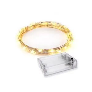 30 LED Wire Twinkle Fairy Lights, Battery Powered, Waterproof Christmas, Holidays, Halloween, Wedding Bedroom, Living Room 9.5 Ft, Warm White, Indoor & Outdoor 30 LED Wire Twinkle Fairy Lights, Battery Powered, Waterproof Christmas, Holidays, Halloween, Wedding Bedroom, Living Room 9.5 Ft, Warm White, Indoor & Outdoor