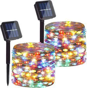 200 LED Solar Fairy String Lights, 2 Pack Christmas Copper Wire Lights 200 LED Solar Fairy String Lights, 2 Pack Christmas Copper Wire Lights