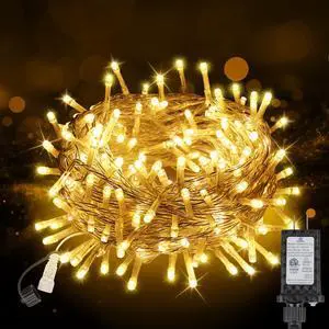 33 FT 100LEDs Christmas Lights Plug in,Outdoor Indoor Connectable Fairy Lights with Timer and 8 Modes,Christmas Tree Lights for Garden Party Wedding Christmas Decoration(Warm White) 33 FT 100LEDs Christmas Lights Plug in,Outdoor Indoor Connectable Fairy Lights with Timer and 8 Modes,Christmas Tree Lights for Garden Party Wedding Christmas Decoration(Warm White)
