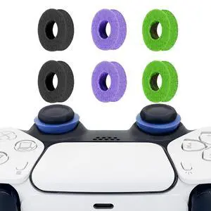 6 Pack Precision Rings Aim Assist for PS5, for PS4, Compatible with Xbox Controllers Accessories Control with Soft Silicone Rings Compatible with Fortnite & FPS Games,Black+Purple+Blue 6 Pack Precision Rings Aim Assist for PS5, for PS4, Compatible with Xbox Controllers Accessories Control with Soft Silicone Rings Compatible with Fortnite & FPS Games,Black+Purple+Blue