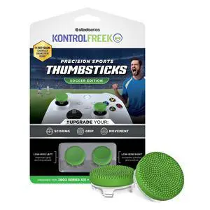 Precision Sports Performance Thumbsticks for Xbox Series X (XBX) and Xbox One (XB1) Controller | Soccer Edition | Low-Rise, Concave | Green Precision Sports Performance Thumbsticks for Xbox Series X (XBX) and Xbox One (XB1) Controller | Soccer Edition | Low-Rise, Concave | Green
