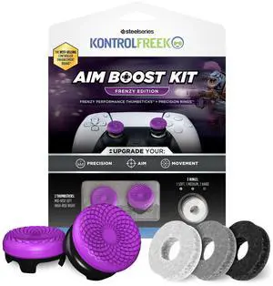 Aim Boost Kit for PlayStation 5 (PS5) and PlayStation 4 (PS4) Controller | Includes Performance Thumbsticks and Precision Rings | Frenzy Edition Aim Boost Kit for PlayStation 5 (PS5) and PlayStation 4 (PS4) Controller | Includes Performance Thumbsticks and Precision Rings | Frenzy Edition