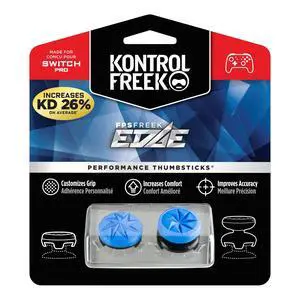 FPS Freek Edge for Nintendo Switch Pro Controller | Performance Thumbsticks | 1 High-Rise Convex, 1 Low-Rise Convex | Blue FPS Freek Edge for Nintendo Switch Pro Controller | Performance Thumbsticks | 1 High-Rise Convex, 1 Low-Rise Convex | Blue
