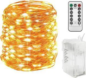 300LED 99FT Copper Wire String Lights Battery Operated 8 Modes Fairy Lights with Remote Waterproof Fairy String Lights for Outdoor Christmas Lights Wedding Party Decoration Warm White 300LED 99FT Copper Wire String Lights Battery Operated 8 Modes Fairy Lights with Remote Waterproof Fairy String Lights for Outdoor Christmas Lights Wedding Party Decoration Warm White