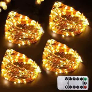 66 Ft 200 LED 8 Mode Christmas Fairy Lights Battery Operated with Remote - Warm White Multifunction Christmas Lights with Timer -Dimmable Flashing Chasing Twinkle Lights Outdoor 66 Ft 200 LED 8 Mode Christmas Fairy Lights Battery Operated with Remote - Warm White Multifunction Christmas Lights with Timer -Dimmable Flashing Chasing Twinkle Lights Outdoor