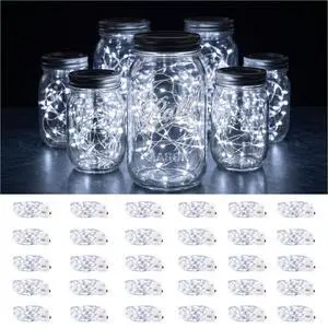 30 Pack Fairy Lights Battery Operated, 7 FT 20 LED String Lights 30 Pack Fairy Lights Battery Operated, 7 FT 20 LED String Lights
