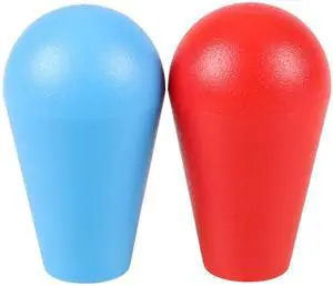 2X Arcade Joystick's Oval Balltop, Arcade Ellipse Topball Handle use for 2 Player Arcade Joystick DIY Kit Sanwa Joystick MAME Jamma Part (Red & Blue) 2X Arcade Joystick's Oval Balltop, Arcade Ellipse Topball Handle use for 2 Player Arcade Joystick DIY Kit Sanwa Joystick MAME Jamma Part (Red & Blue)