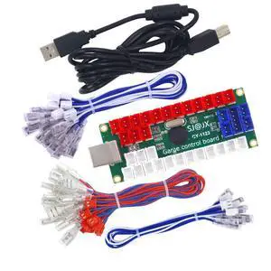 Arcade DIY Kit LED USB Encoder Board Zero Delay Arcade Controller Joystick Button Fight Stick Raspberry Pi Retro Pie MAME 5V LED Power Arcade DIY Kit LED USB Encoder Board Zero Delay Arcade Controller Joystick Button Fight Stick Raspberry Pi Retro Pie MAME 5V LED Power